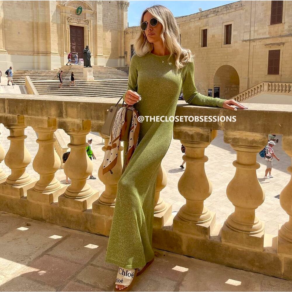 Zara Green Maxi Dress